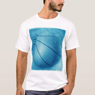 T-shirt Basket-ball Blue Pop Art