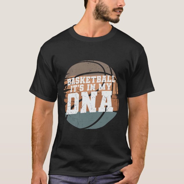T-shirt Basket-ball C'est dans mon Adn 1 (Devant)