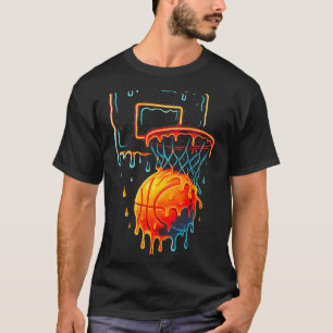 T-shirt Basket-ball coloré goutte couleur Splash Hoop Net
