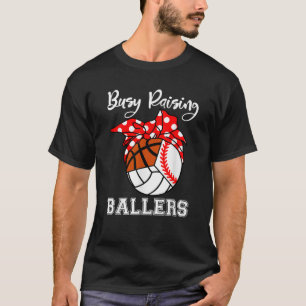 T-shirt Basket-ball de baseball de ballon de base-ball de