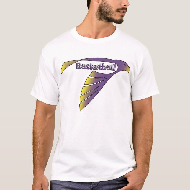 T-shirt Basket-ball de faucon (Devant)