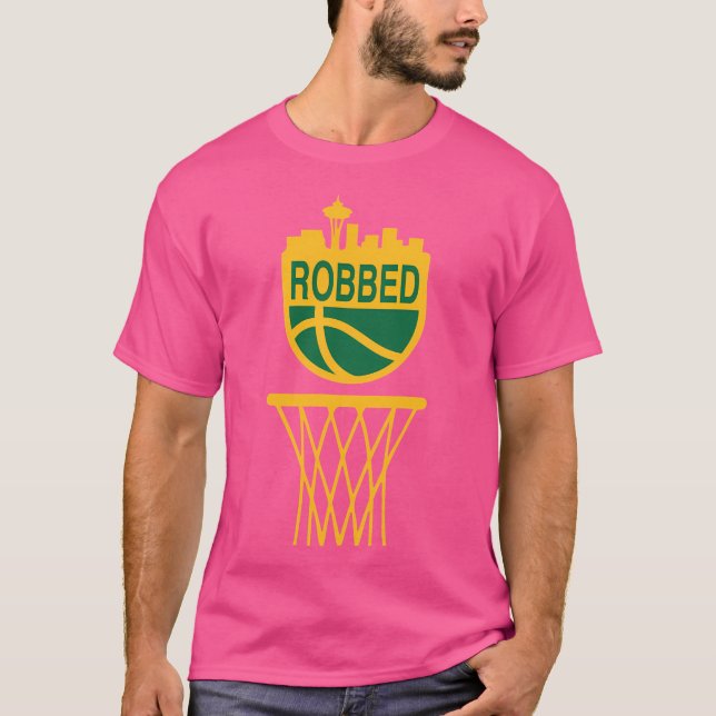 T-shirt Basket-ball de Seattle (Devant)