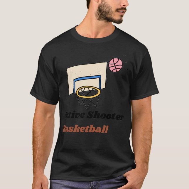 T-shirt Basket-ball de tir actif (Devant)