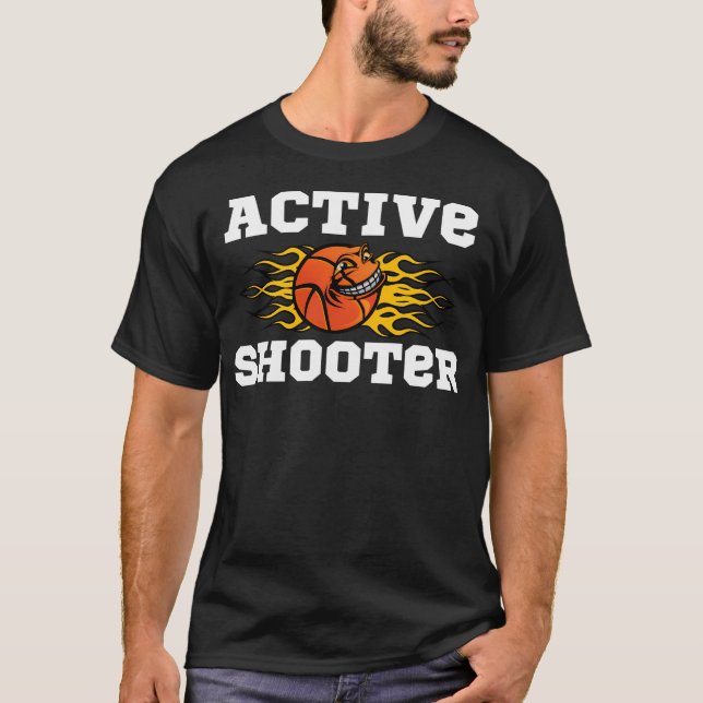T-shirt Basket-ball de tir actif (Devant)