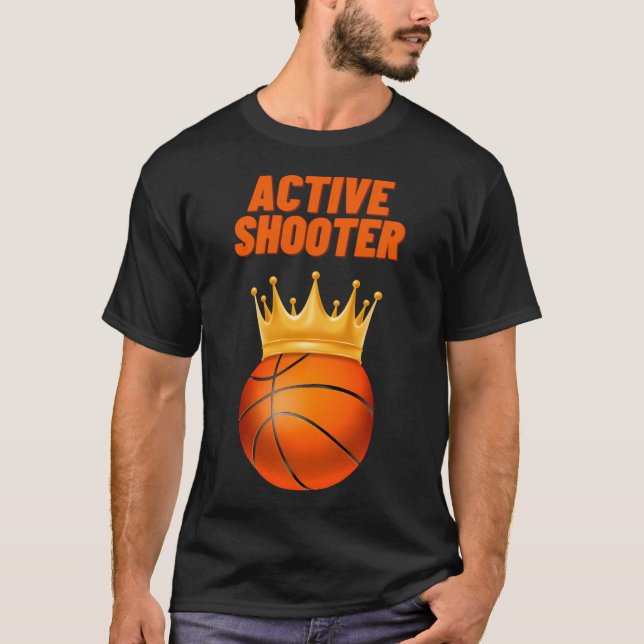 T-shirt Basket-ball de tir actif (Devant)