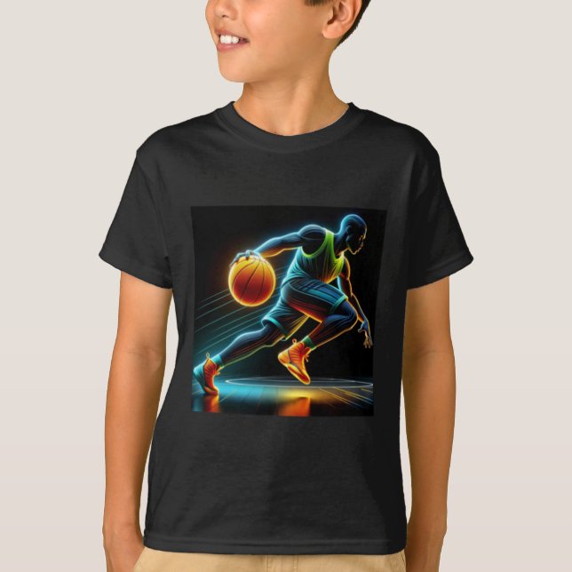 T-shirt Basket-ball de tir actif Conception personnalisabl (Devant)