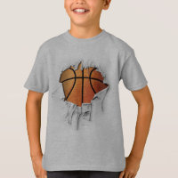 Basket-ball déchiré
