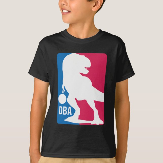 T-shirt Basket-ball Dinosaur amusant (Devant)
