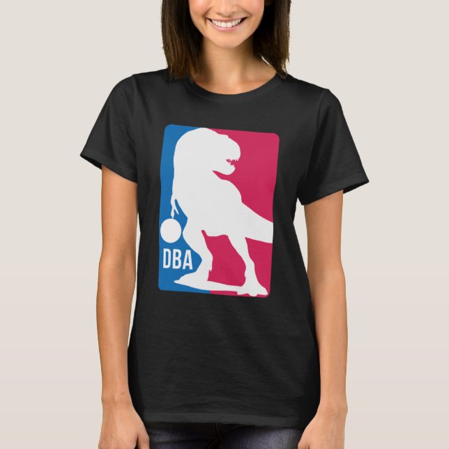 T-shirt Basket-ball Dinosaur amusant (Devant)