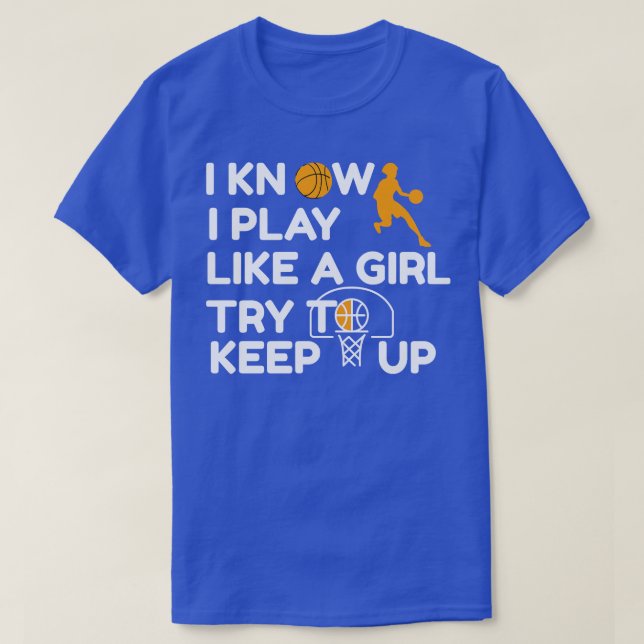 T-shirt Basket-ball Dit Femmes Fille (Design devant)