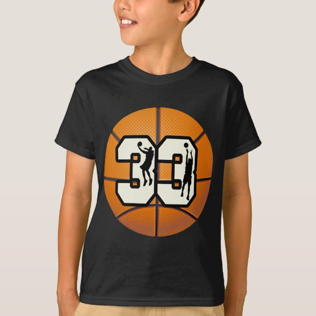 T-shirt Basket-ball du numéro 33 (Devant)
