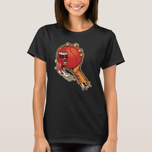 T-shirt Basket-ball effrayant (Devant)