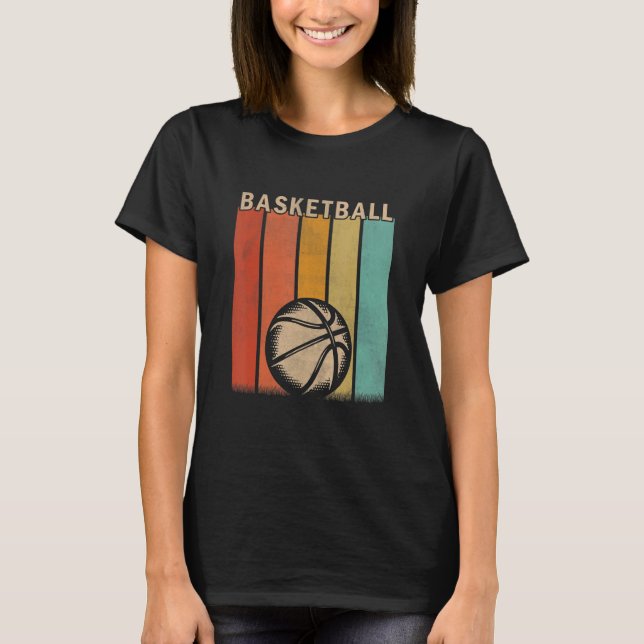 T-shirt Basket-ball en détresse Hommes Femmes Basket-ball  (Devant)