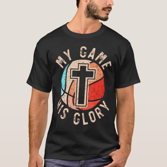 T-shirt Basket-Ball et Jésus Christ Christian Believer Hoo (Devant)