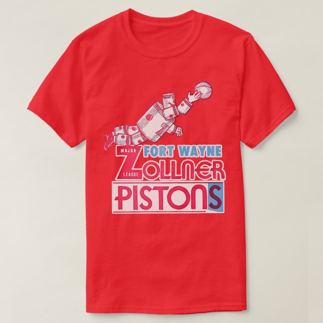 T-shirt Basket-ball Fort Wayne Pistons (Design devant)