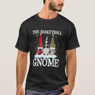 T-shirt Basket-ball Gnomo Buffalo Plaid Famille Noël Pa