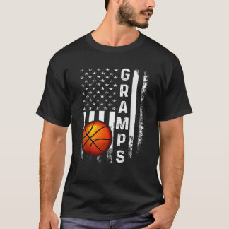 T-shirt Basket-ball Grammes American Flag Vintage Noël