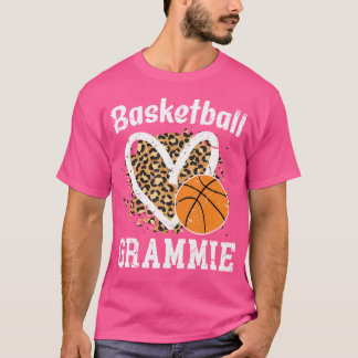 T-shirt Basket-Ball Grammie Leopard Grammie D'Un Basket-Ba