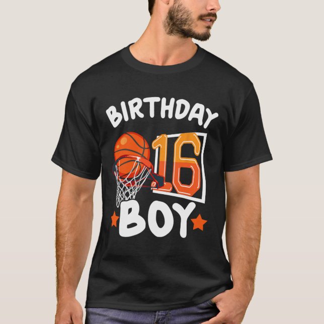 T-shirt Basket-ball Im 16 Ans 16e Anniversaire Boy Decor (Devant)