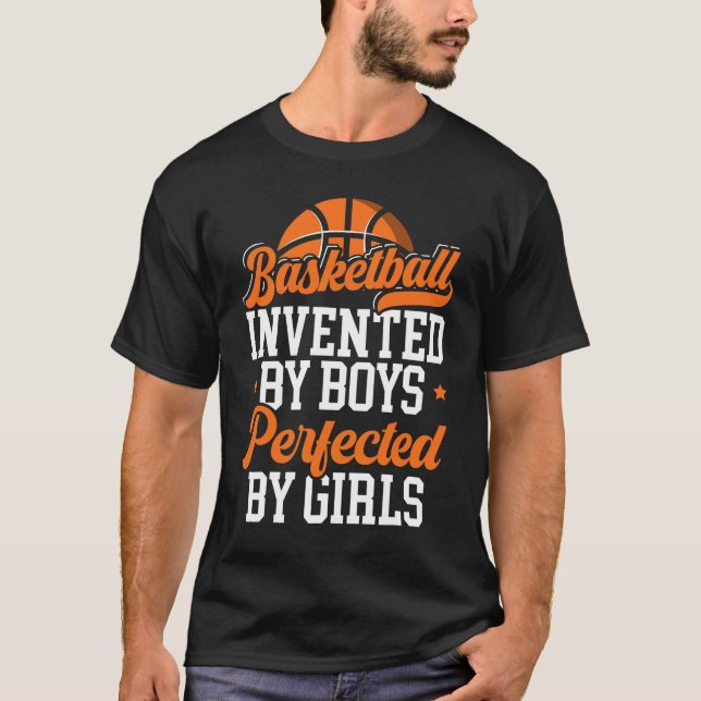 T-shirt Basket-Ball Inventé Par Boys Hoop Junkie Basketbal (Devant)