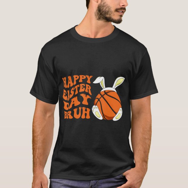 T-shirt Basket-ball Lapin de Pâques Joyeux Br de Pâques Jo (Devant)