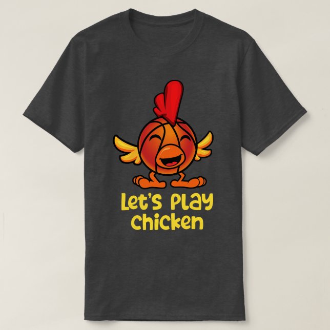 T-shirt Basket-ball Letis Jouer poulet (Design devant)