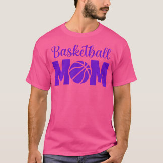T-shirt Basket-ball Maman Sportet Basket Ball Purple
