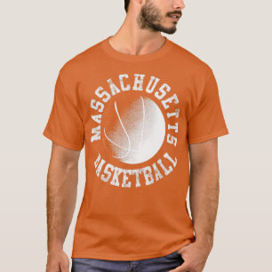 T-shirt Basket-ball Massachusetts vintage