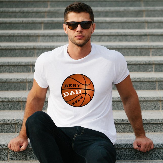 T-shirt Basket-ball moderne Meilleur papa Fête des Pères (Créateur téléchargé)