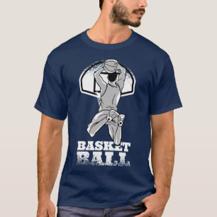 T-shirt Basket-ball Motif Menis Femmes Vintage Rétro
