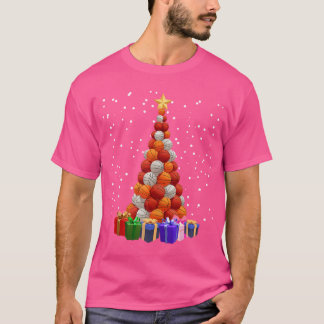 T-shirt Basket-ball Noël Arbre amusant Noël Correspondant