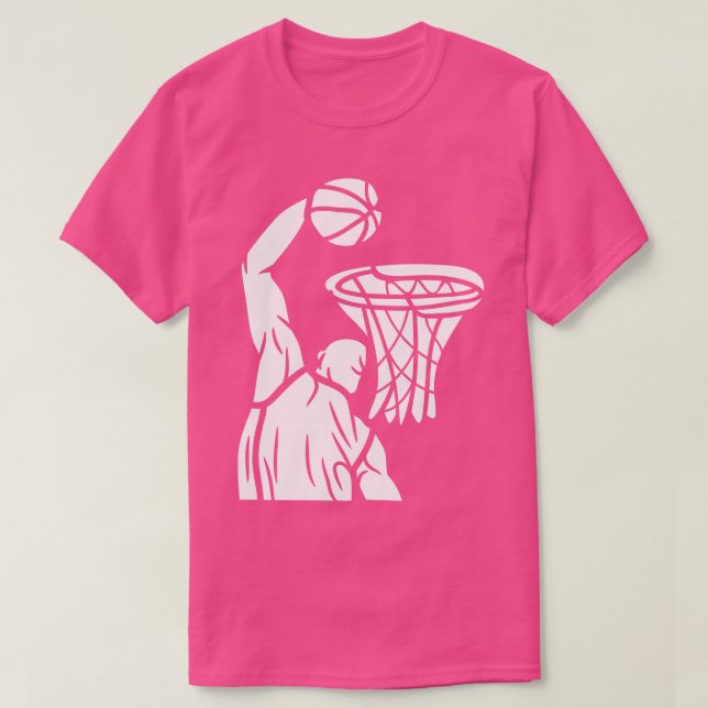 T-shirt Basket-ball noir et blanc (Design devant)