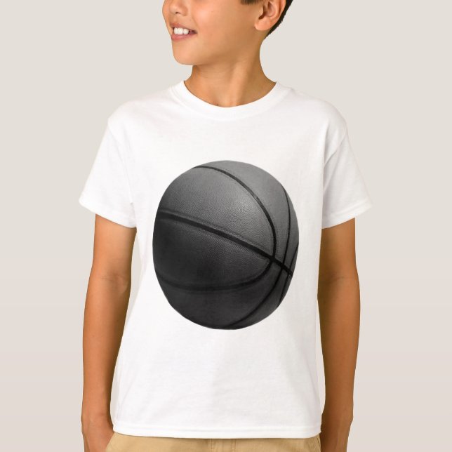 T-shirt Basket-ball noir et blanc (Devant)