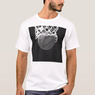 T-shirt Basket-ball noir et blanc