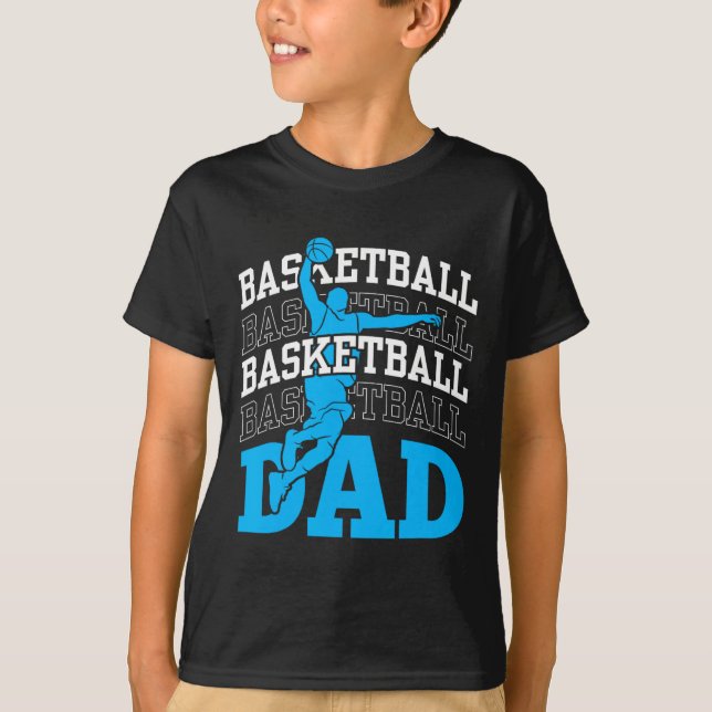 T-shirt Basket-ball Papa Coach Team Match Joueur Père Dadd (Devant)