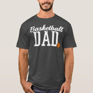 T-shirt Basket-ball Papa Drôle Sport Joueur Père Pour Homm