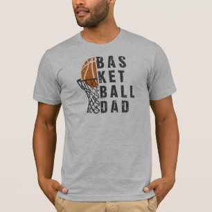 T-shirt Basket-ball Papa Retro Design de texte