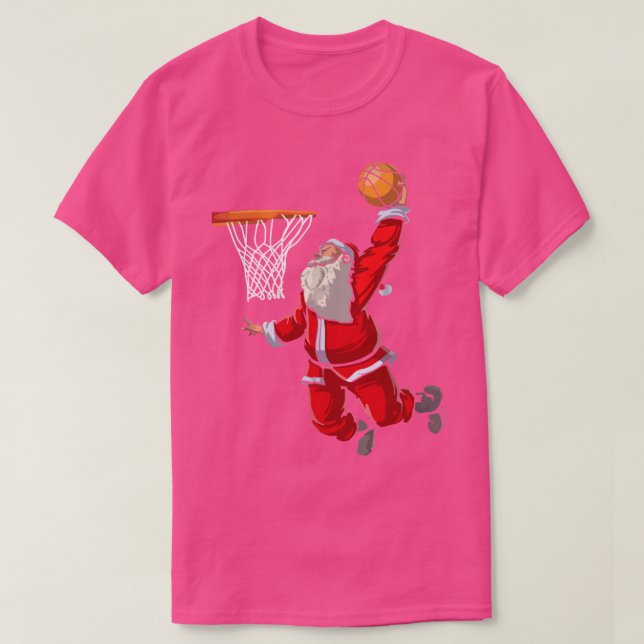 T-shirt Basket-ball Père Noël (Design devant)
