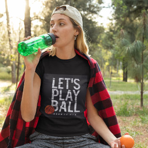 T-shirt Basket-ball permet de jouer Ball Né pour gagner de