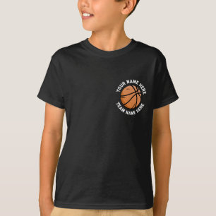 T-shirt Basket-ball personnalisé Ajouter votre nom arrière