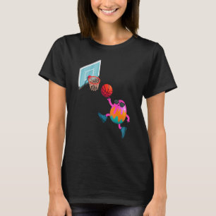T-shirt Basket-ball player Easter Egg Funny Sports Boys Ki