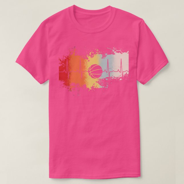 T-shirt Basket-ball Retro Vintage (Design devant)