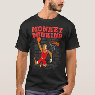 T-shirt Basket-ball Slam Dunk Monkey Dunking