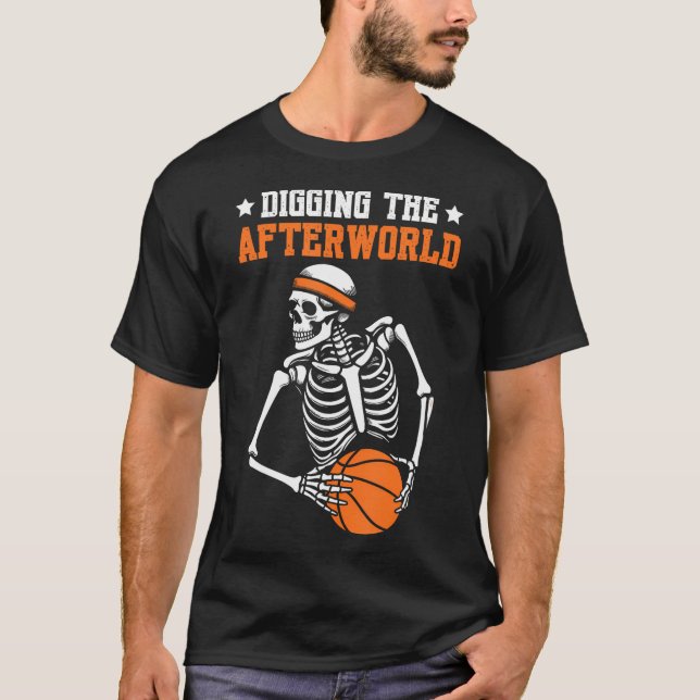T-shirt Basket-ball Squelette Lecteur Streetball - Bb Hoop (Devant)