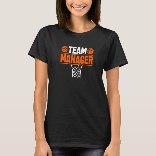 T-shirt Basket-ball Team Manager Sports Game (Devant)