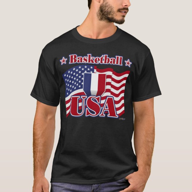 T-shirt Basket-ball USA (Devant)
