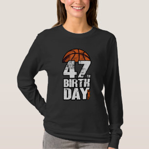 T-shirt Basket-ball Vintage 47 ans 47e anniversaire