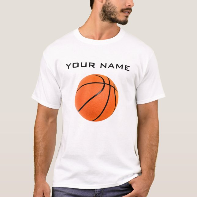 T-shirt Basket-ball Votre nom (Devant)