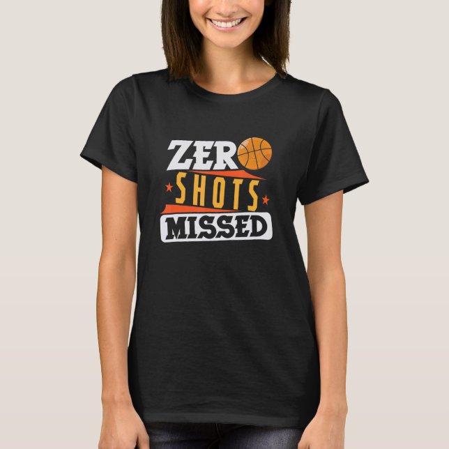 T-shirt Basket-ball Zero Shots manqués (Devant)