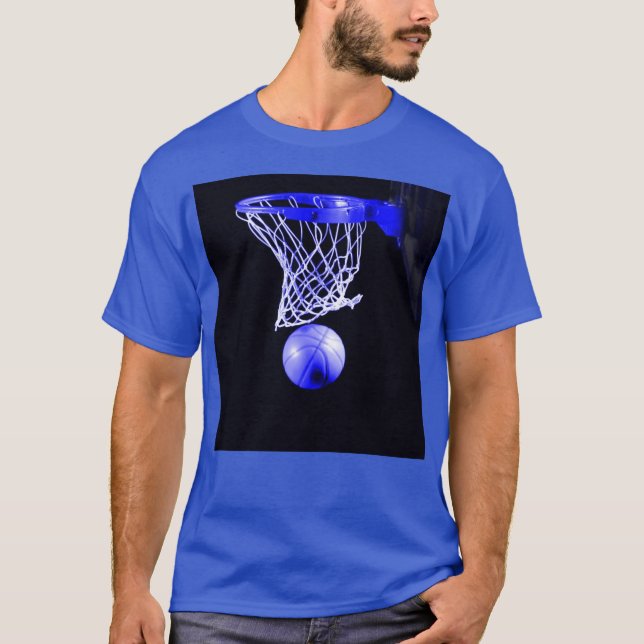 T-shirt Basket bleu (Devant)